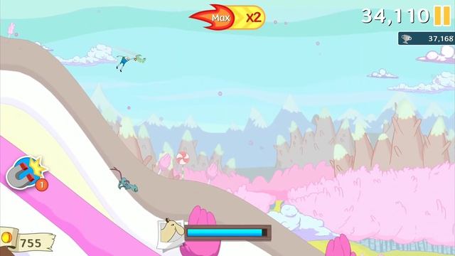 ADVENTURE TIME - Ski Safari - Part 2 New High Score!!! (Android) смотреть онлайн