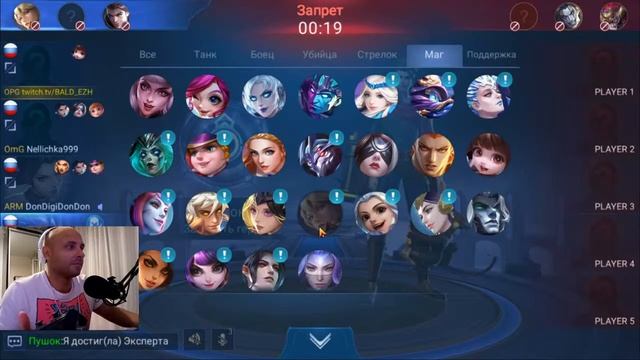 Стрим Mobile Legends: Bang bang/Magic Chess. Комната ожидания Wild Rift