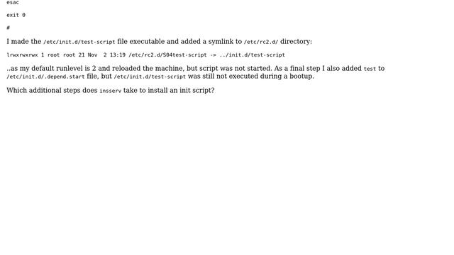 Unix & Linux: Which steps does "insserv" take to install an init(System-V) script? (2 Solutions!!) смотреть онлайн