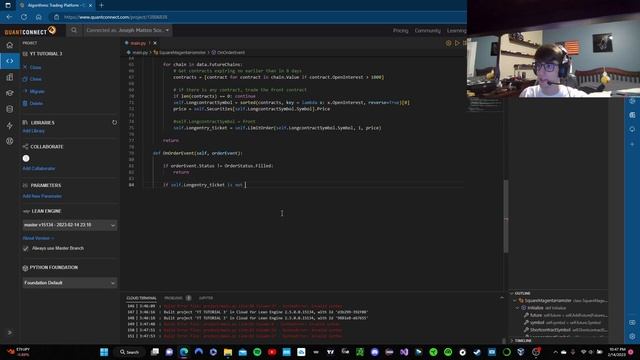 Rolling Window, Futures Bracket Order Trading Algorithm in 30 Minutes! | QC Tutorial 3 смотреть онлайн