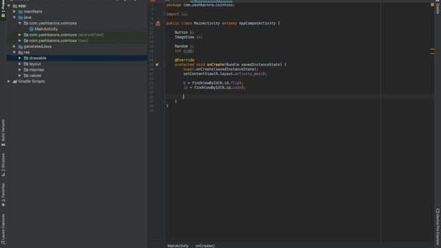 Develop a Coin Toss Application with Animation in Android Studio смотреть онлайн