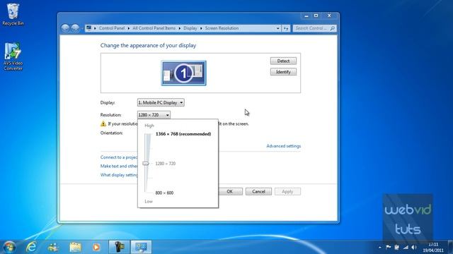 Chapter 1 - Windows 7 - Changing the screen resolution (6) смотреть онлайн