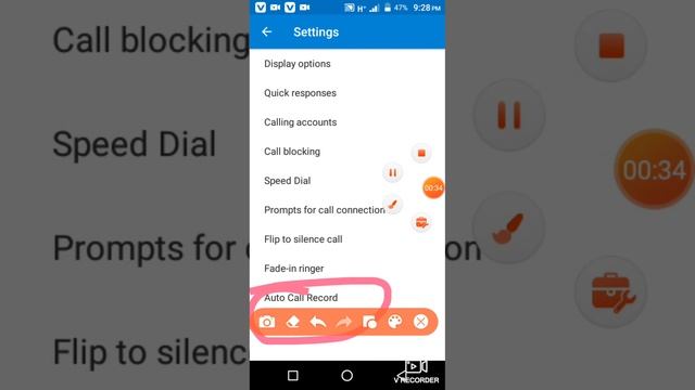 Symphony Android mobile auto call record settings смотреть онлайн