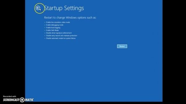 Server 2012 WINRE Windows Recovery Environment console