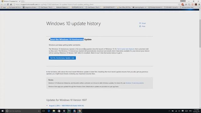how to update Windows 10 into Anniversary Update ِAugust 2016 version 14393 manually смотреть онлайн