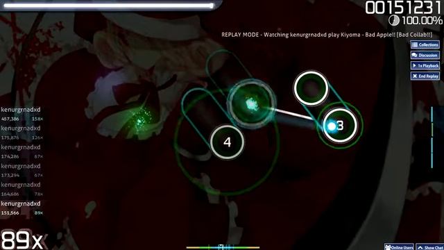 osu! - Bad Apple!! Rank SS смотреть онлайн