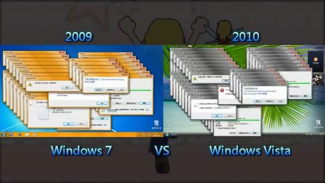 Windows Vista 2010 vs Windows Seven 2009 смотреть онлайн