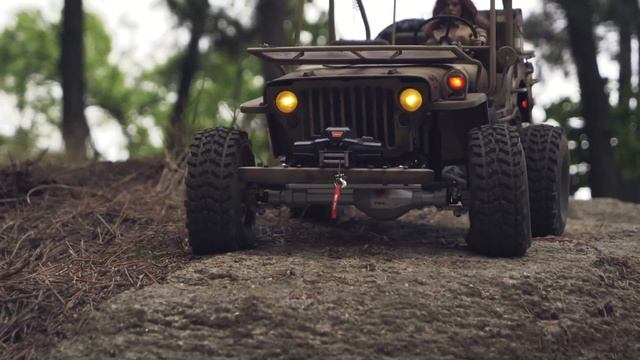 1/6 Scale Jeep Willys With a beauty driver - смотреть онлайн