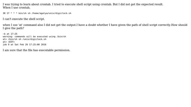 Unix & Linux: How to run a shell script using cron and at? смотреть онлайн