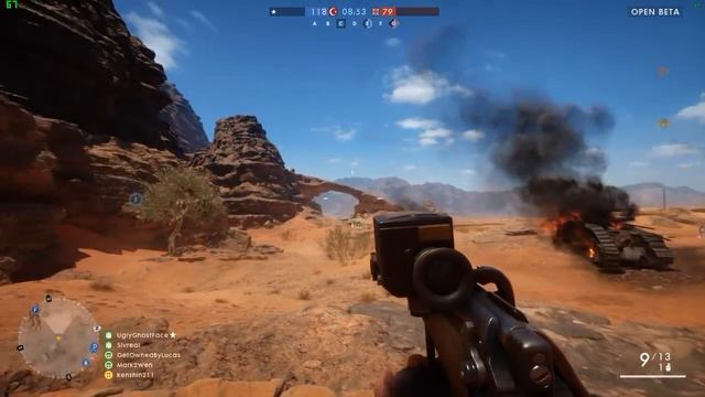 Battlefield 1 beta Ultra Settings DX12 1080p Fps Test смотреть онлайн
