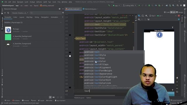 Part 12 | Relative Layout on Android Studio in Hindi смотреть онлайн