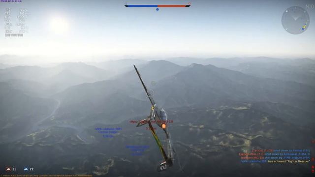 Out for MIG blood! - Vampire FB.5 War thunder gameplay смотреть онлайн