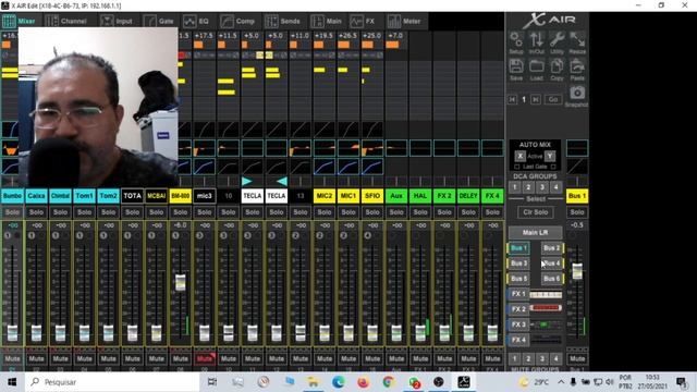 X18 / XR18 / XR16 / XR12 X AIR BEHRINGER - USANDO FX NOS RETORNOS FX NO BUS AUXILIARES смотреть онлайн