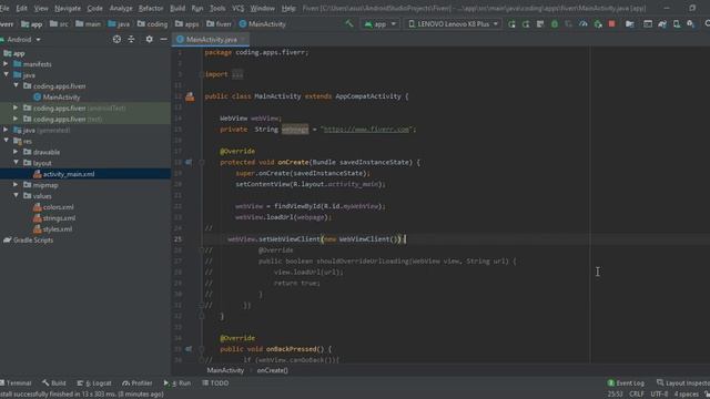 How to Convert Website into Android App: Creating Project and Setup WebView | Android Tutorials | # смотреть онлайн