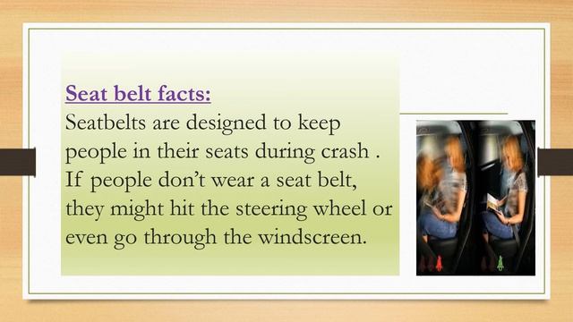 Grade 12 Health Sciences Car Seat Belt Al Ekhlass Private School