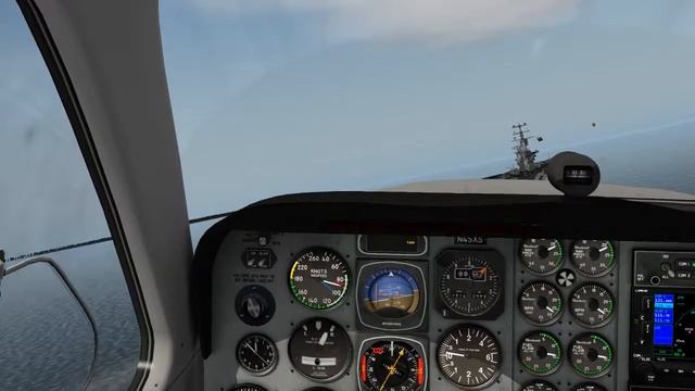 X-Plane10 | Landing on a Carrier Ship | Linux Gameplay смотреть онлайн