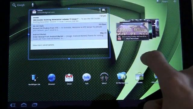 Android 3.1 Honeycomb OS features tour - Multitasking, widgets, Flash, better graphics смотреть онлайн
