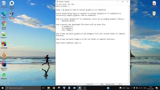 How to setup graphics.h in CodeBlocks || How to Install graphics.h in Code::Blocks смотреть онлайн