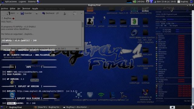 (FS-WPSFp_v1.0_240) Wordpress Scanner (Bugtraq-Final)(t31m0) смотреть онлайн