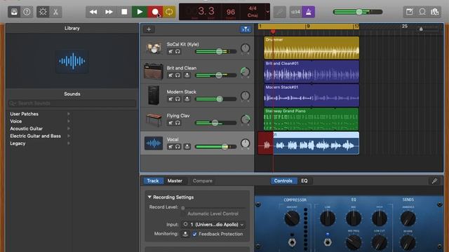 GarageBand For Mac - How To Record Vocals смотреть онлайн