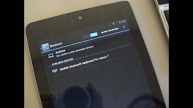 Bluetooth Wireless Keyboard Stand for Google Nexus 7 Syncing Instruction смотреть онлайн