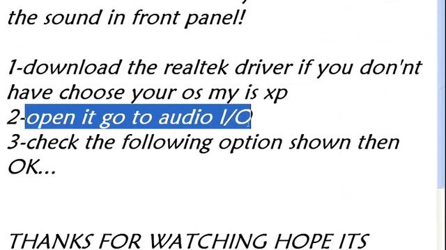 How to enable front audio panel AC 97 on HD audio motherboard смотреть онлайн