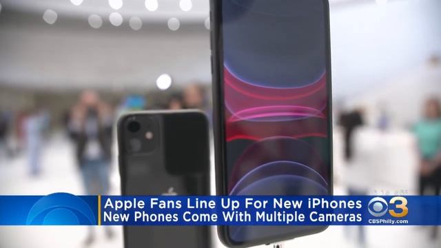 Apple Fans Line Up For New IPhones In Center City смотреть онлайн