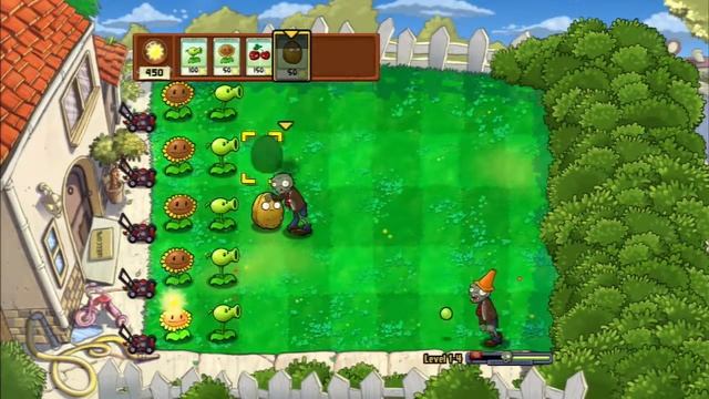 Plants Vs. Zombies - World 1-4 смотреть онлайн