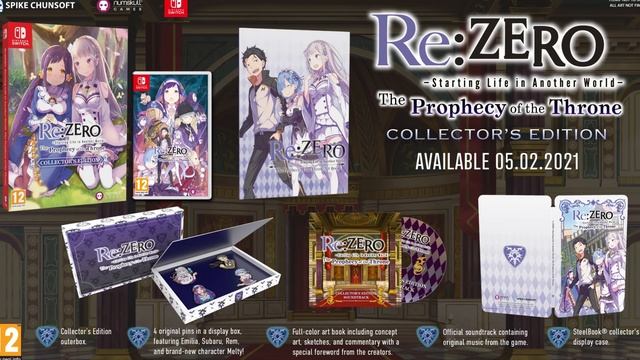What's In The Box!? || RE:Zero - The Prophecy Of The Throne Collector's Edition Breakdown