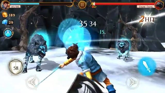Beast Quest Defeat Dark Fang and open Nanook's cave door Android games Re-Play смотреть онлайн