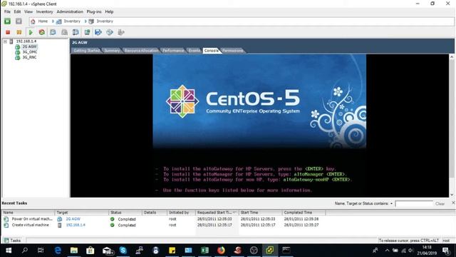 Installing Centos OS in VMWare смотреть онлайн