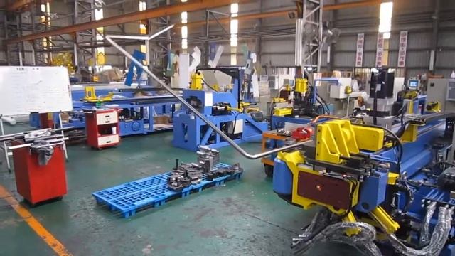 Автоматический трубогиб YLM CNC38 гибка длинной трубы смотреть онлайн
