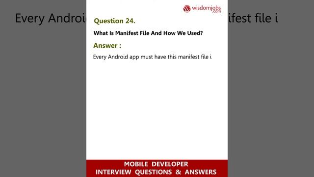 TOP 15 Mobile Developer Interview Questions and Answers 2019 Part -2 | Mobile Developer | Wisdomjob смотреть онлайн