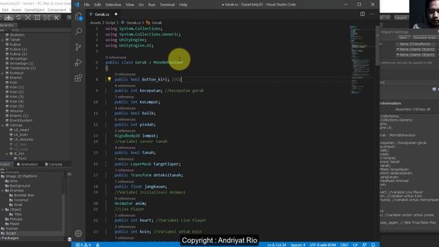 Tutorial Membuat Game 2D dengan Unity 2019 - Part 21.1 Membuat Button Control Player Versi Android смотреть онлайн