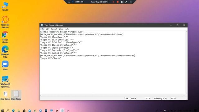 Font Change windows 10 смотреть онлайн