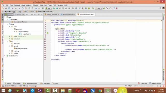 Make Youtube Android app @10 Line Code !! in Android Studio No Google Api Key Require -Very Easy ! смотреть онлайн