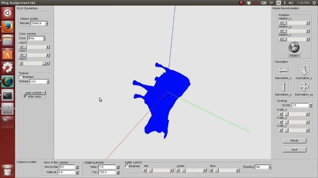 Computer Graphics project by glut glui (OpenGL, Ubuntu, C++, cow) смотреть онлайн