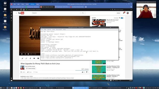 Goodbye Windows! Hello Manjaro! Episode 6 - Package Management смотреть онлайн