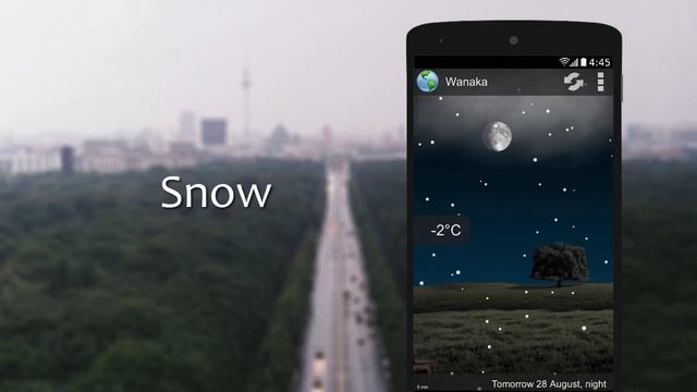 Animated Weather Widget&Clock Preview