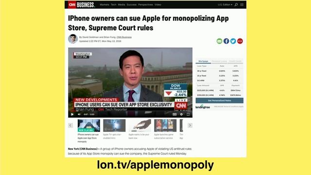 Apple Users Can Sue Apple for Monopolistic App Store! смотреть онлайн