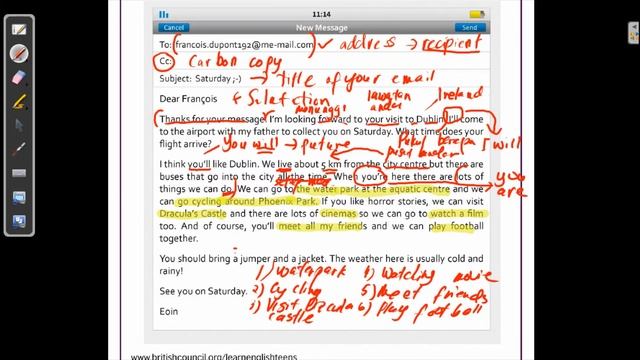WRITING AN EMAIL TO A FRIENDS смотреть онлайн