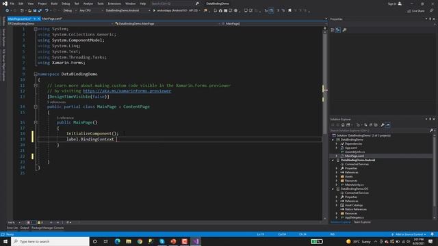 Data Binding in Xamarin Forms смотреть онлайн
