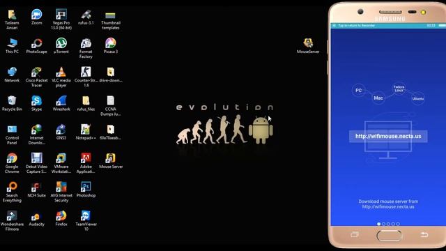 Transform Android phone into Touchpad | Wi-Fi Mouse | Technical Ansari | смотреть онлайн