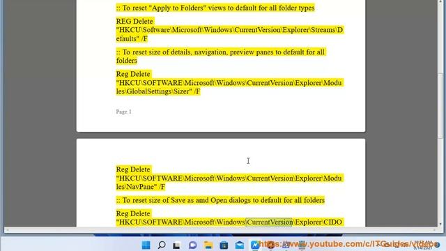 Reset Folder View Settings to Default in Windows 11 File Explorer смотреть онлайн