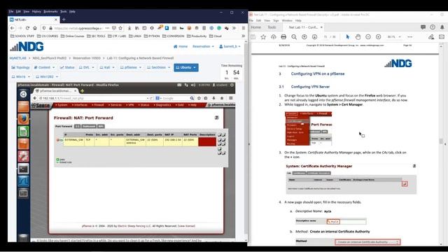 Security+ NETLAB+ 11 - Configuring a Network Based Firewall смотреть онлайн