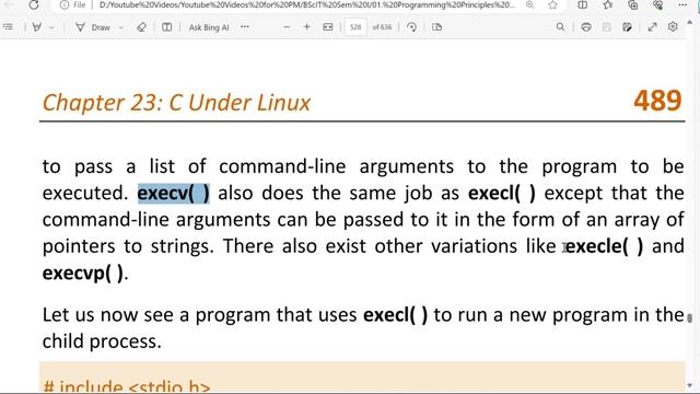 68 Chapter 23, C under Linux, Let Us C, More Processes fork, exec, execl смотреть онлайн