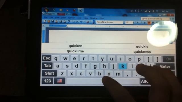 Hot Virtual Keyboard on HP Slate 500 смотреть онлайн
