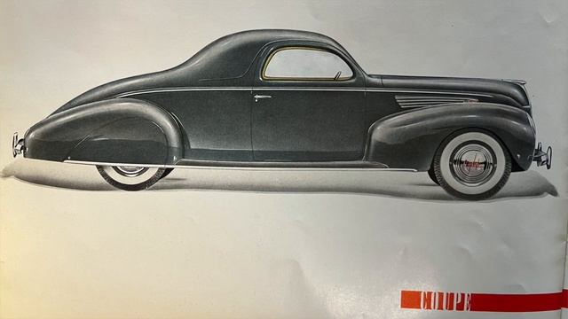 1938 Lincoln Zephyr V-12 Coupe Examining a Historic Lincoln Sales Brochure with JB Donaldson смотреть онлайн