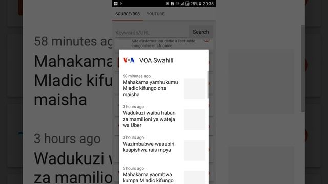 Congo RDC Actualités [Android RSS Feed Reader]