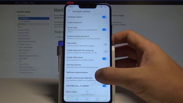 How to Restore Developer Options in HUAWEI Nova 3 - Reset Customization in Developer Settings смотреть онлайн